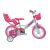 Dino Bikes Unicorn 12 Zoll Kinderfahrrad mit Stützrädern und Puppenträger