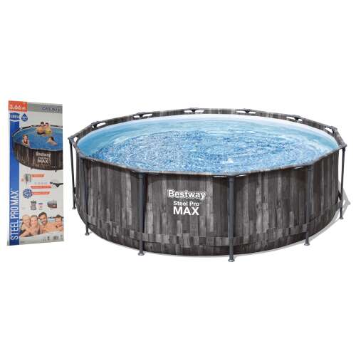BESTWAY medence STEEL PRO MAX 366x100 cm + tartozékok 103475223