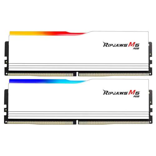 G.Skill Ripjaws M5 48GB DDR5 5200MHz RAM készlet (2x24GB) - Fehér
