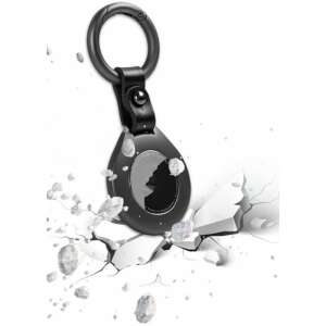 Kovový kľúčenka THD pre Apple AirTag, čierna - Kľúčenky