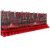 Pepita XL Tool wall with 86 holders and 46 boxes 230,4x78cm #black-red 139533428