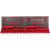 Pepita XL Tool wall with 86 holders and 46 boxes 230,4x78cm #black-red 139533428