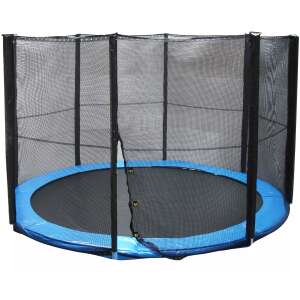 Black trampoline safety net for 429 cm trampolines with 4 W-legs - Trampoline Part