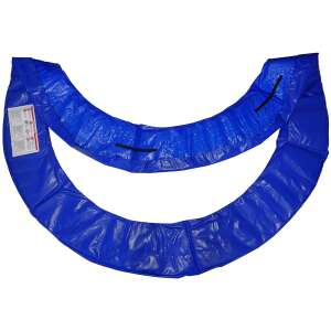 Blue trampoline spring cover, 183cm diameter, replacement part, with label - Trampoline Part