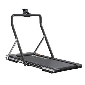 Kuliport GB4100K treadmill, black, angled view - Treadmill
