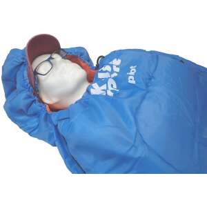 Spací vak Kubi Sport Pilot s opierkou hlavy, modrá a oranžová, na kempovanie a outdoorové dobrodružstvá - Kempovanie&Turistika