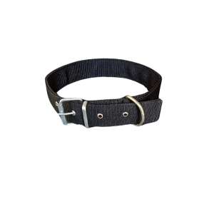 Black dog collar, 70 x 4 cm, for large dogs - Pet Collar