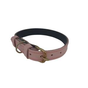 Guler roz din piele pentru câini, 60 cm lungime, 2.5 cm lățime - Coliere pentru animale de companie