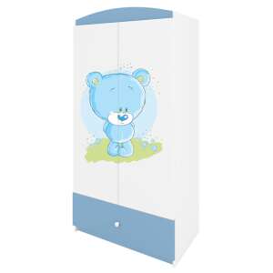 Babydreams blue wardrobe with a cute blue bear design, perfect for a child's room - Kids' Wardrobe