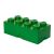 LEGO 2x4 Cărămidă de Depozitare Verde Închis - Organizator pentru Camera Copiilor