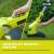 Ryobi OLT1832 grass trimmer EasyEdge function detail.