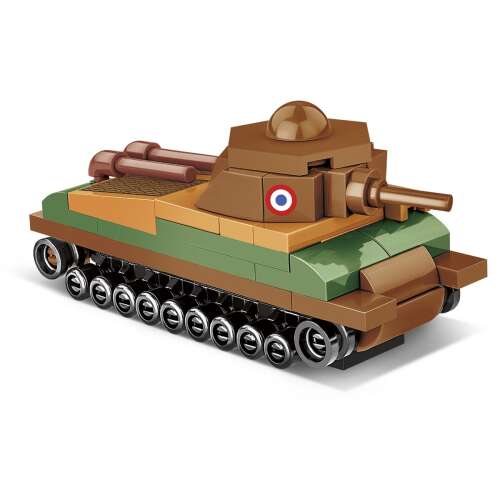 Cobi Blocks Somua S-35 Panzer Bausatz, 99 Teile, 1:72 Maßstab, Französischer Panzer, Zweiter Weltkrieg