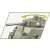 Set de construcție Cobi Blocks M4A3 Sherman Tank, prim-plan al turelei tancului