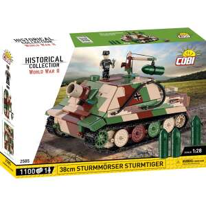 Cobi Történelmi Gyűjtemény II. Világháború 38cm Sturmmoerser Sturmtiger Tank Építő Játék 1100 darab - Cobi