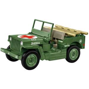COBI - Jeep Willys MB Mentőautó - Építőkészlet - 130 db