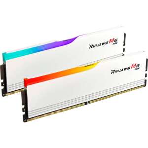 G.Skill Ripjaws M5 RGB 64GB DDR5-6000 RAM készlet (2x32GB) - Fehér - G. Skill