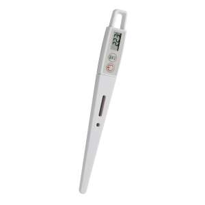 TFA 30.1040 K Digitales Fleischthermometer, weiß, mit langer Sonde, für präzise Temperaturmessung von Lebensmitteln - TFA Küchenthermometer