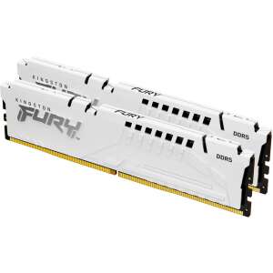 Kingston Fury Beast Fehér DDR5 32GB RAM Kit ferde nézetben - Kingston