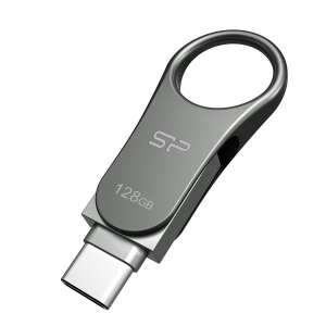 Silicon Power C80 128GB USB-C a USB-A Dual Flash Drive - Silicon Power