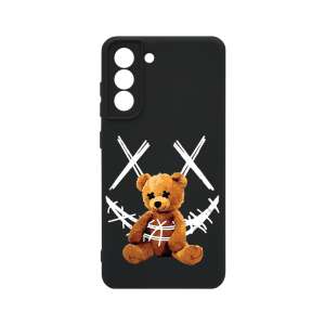 BestCase® Premium Silicone Case for Samsung Galaxy S21 FE with Teddy Bear Smile Design - Phone Case