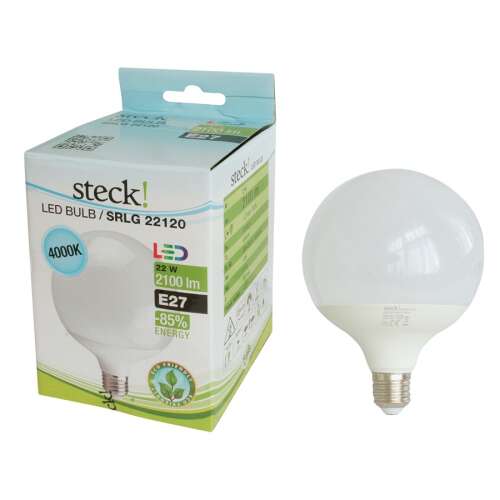 steck! SRLG 22120 LED izzó, 22W, E27, 4000K, 2100 lumen, energiatakarékos 