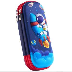 Űrhajós 3D Tolltartó - Dupla Cipzáras - 23x10,5x5 cm