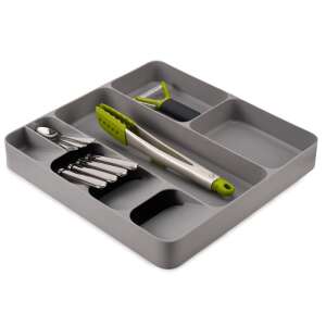 Joseph Joseph DrawerStore 85127 cutlery organizer, 8 compartments, BPA free, plastic, gray - Cutlery holder