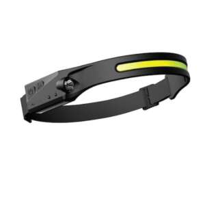 Lanterna de cap LED profesionala, acumulator, senzor de miscare, reincarcabila, lumina laterala, pescuit, vanatoare, service, camping