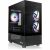 Schräge Ansicht des Thermaltake View 170 TG ARGB Micro Chassis, schwarzes PC-Gehäuse