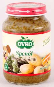 Ovko Glutén- és tejszármazékmentes Bébiétel - spenót burgonyával 5 hó/190g 30213113