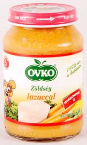 Ovko gluténmentes #zöldség lazaccal bébiétel 5 hó/190g 12db 30213114