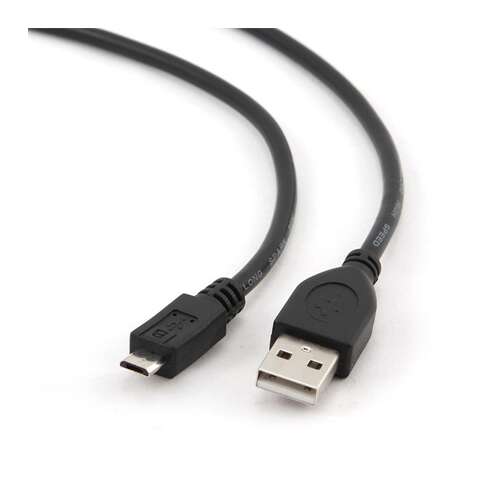 Gembird USB 2.0 A-microUSB kábel, 3 méter, fekete