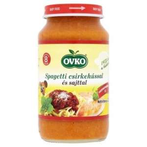 Ovko spagetti csirkehússal és sajttal bébiétel 8 hó/220 g 12db 30213115