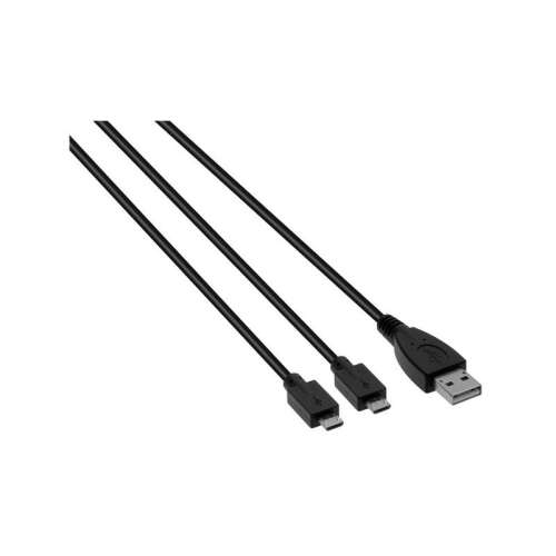 Cablu Venom Dual Play & Charge pentru PS4, cablu de încărcare Micro-USB de 3 metri