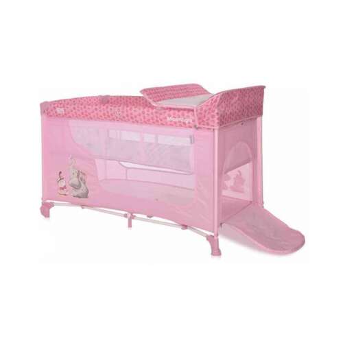 Lorelli Moonlight 2 Plus Utazóágy - Rózsaszín