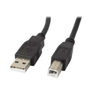 LANBERG USB-A M USB-B M 2.0 cable 1.0m black ferrite 37512471 - Kábel