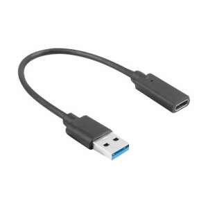 Lanberg USB-C to USB-A adapter, 15cm black - USB Cable