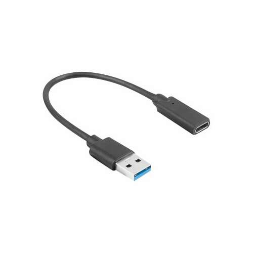 Lanberg USB-C to USB-A adapter, 15cm black