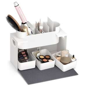 Maclean MC-479 Kosmetik Organizer, Weiß, Make-up-Aufbewahrung mit Schubladen - Maclean