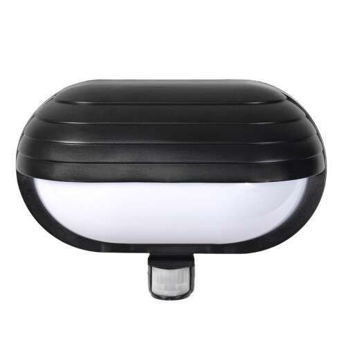 Maclean Energy PIR mozgásérzékelős fali lámpa, fekete, 60W, 180 fok - Munkalámpa