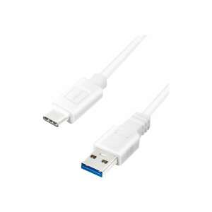 Logilink CU0174 USB-C to USB-A cable, white, 1m - Logilink USB Cable