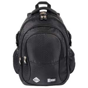 Czarny plecak szkolny St. Right 23L ze wzorem wężowym - Nonbrand Tornister