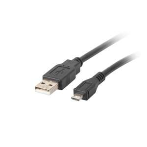Kabel USB 2.0 Lanberg CA-USBM-10CC-0010-BK 1 m Micro-USB B - USB A, czarny - Kabel USB