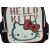Közelkép a Hello Kitty Heart mintáról a gurulós hátizsákon