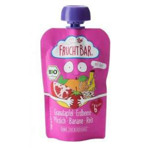 Fruchtbar Bio Cukor-és gluténmentes Gránátalma eper 6hó/100g 16db 30213155