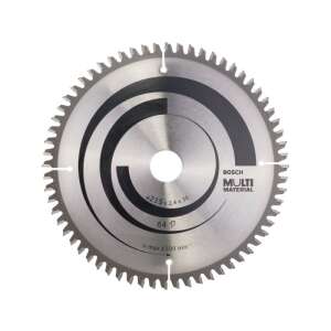 Discă de ferăstrău circular Bosch Multi Material, diametru 235 mm, 64 dinți, pentru tăierea diferitelor materiale - Bosch Accesorii pentru fierăstrău electric