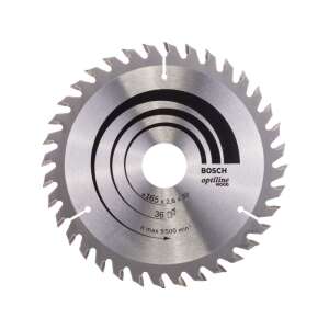 Disc de tăiat Optiline Wood, Ø 165mm, 36Z (Găurire 30mm, pentru ferăstraie circulare manuale) 103576137 - Instrument