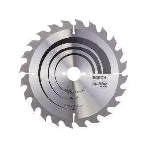 Discă de ferăstrău circular Bosch Optiline Wood pentru lemn, diametru 230 mm, 24 dinți - Bosch Accesorii pentru fierăstrău electric