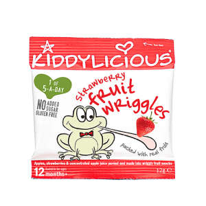 Kiddylicous cukor és gluténmentes epres Rágócsíkok 12hó/12g -18db 30213160