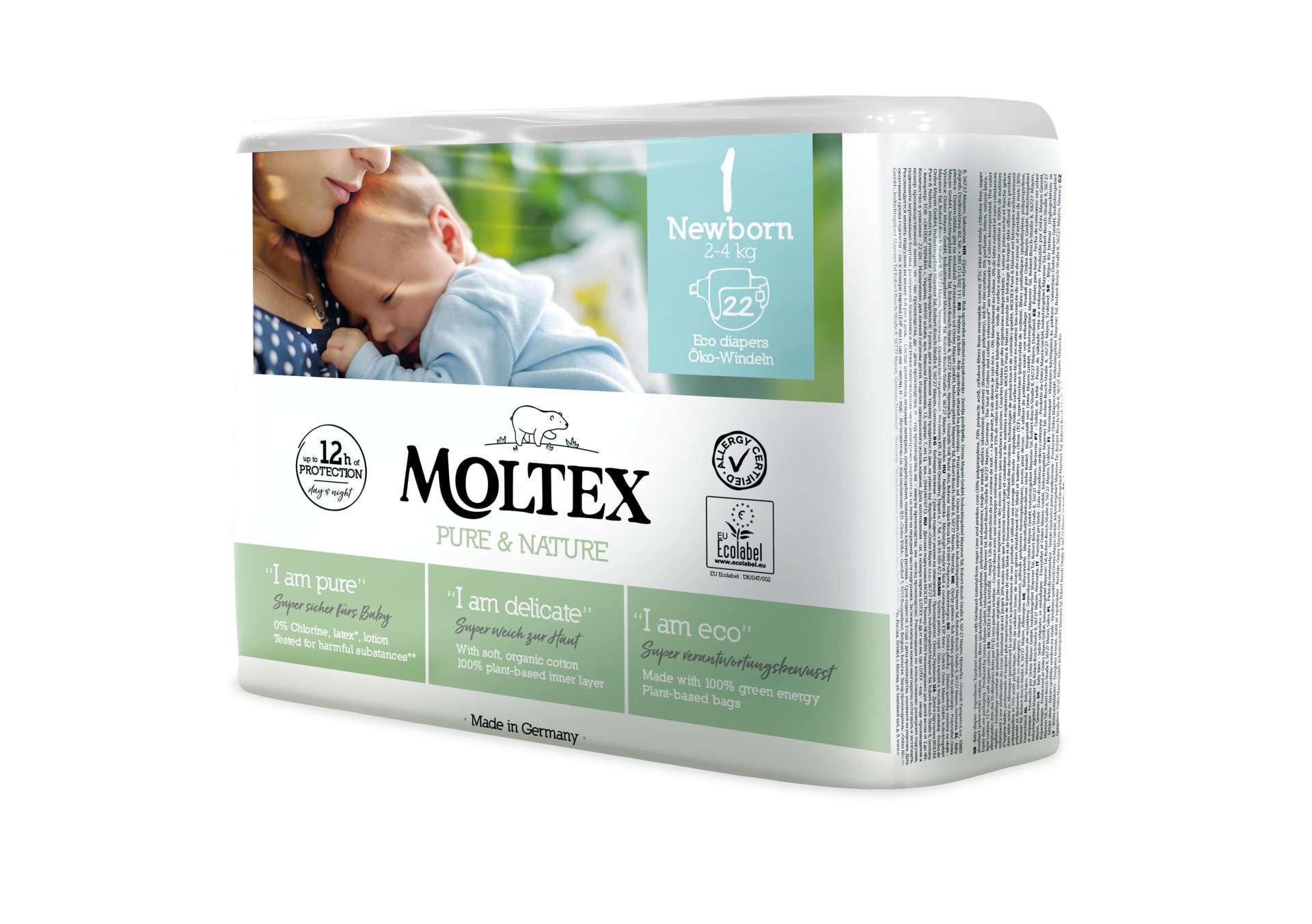 Moltex Öko Pelenka 2-4kg Újszülött 1 (22db)